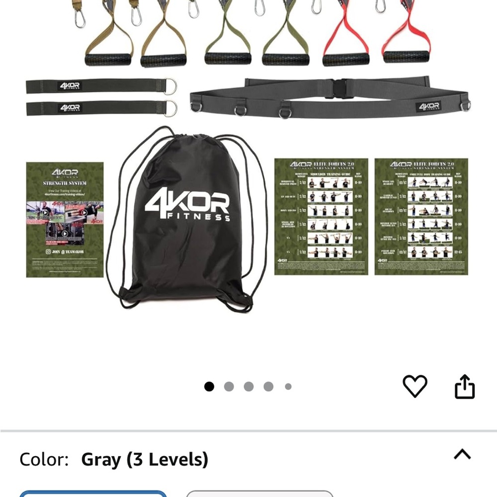 Brand New!! 4KOR Fitness Resistance Bands Set